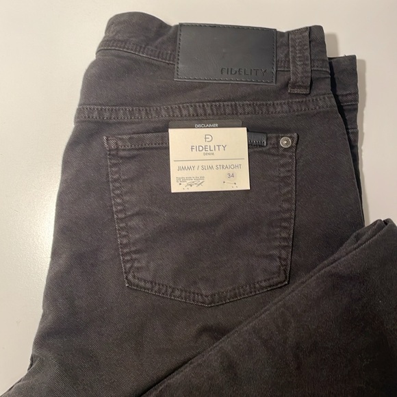 Fidelity Denim Jimmy Pants in Black - Picture 5 of 8